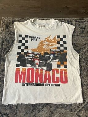 ❤️‍🔥BOGO FREE Distressed PacSun Monaco Grand Prix Racing Graphic Muscle Tank
